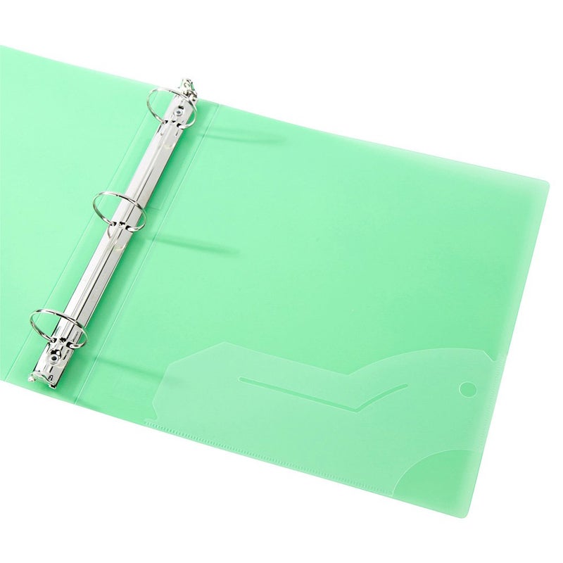 Filexec 3 Ring Binder, 1.5 Inch Capacity, Frosted, Letter Size, 6 Count (Pack of 1) Blueberry, Strawberry, Grape, Lemon, Lime, Tangerine (50160-6493) - Image 4